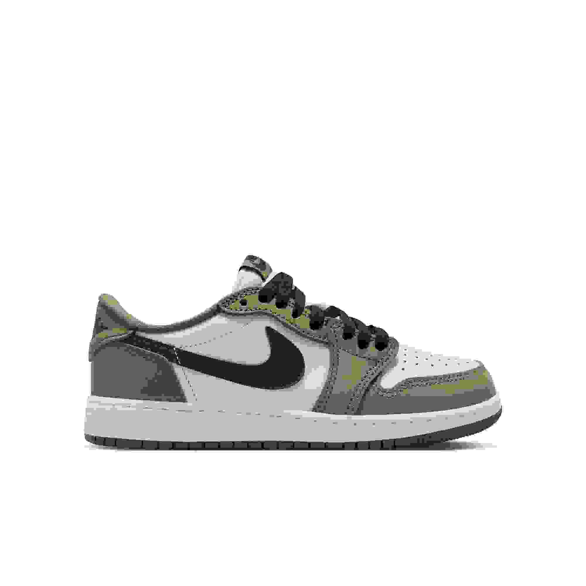Jordan 1 Retro Low Grade School Kids' “Medium Olive” Shoe